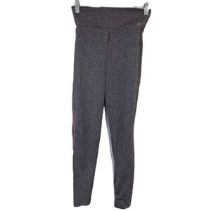 cajubrasil light purple with pink stripes leggings size S